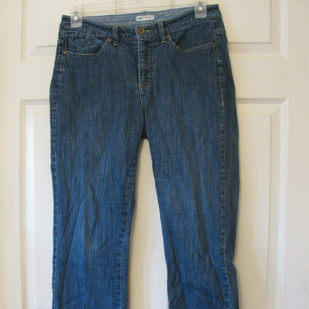 Lee Women's Ankle Jeans in Blue Denim